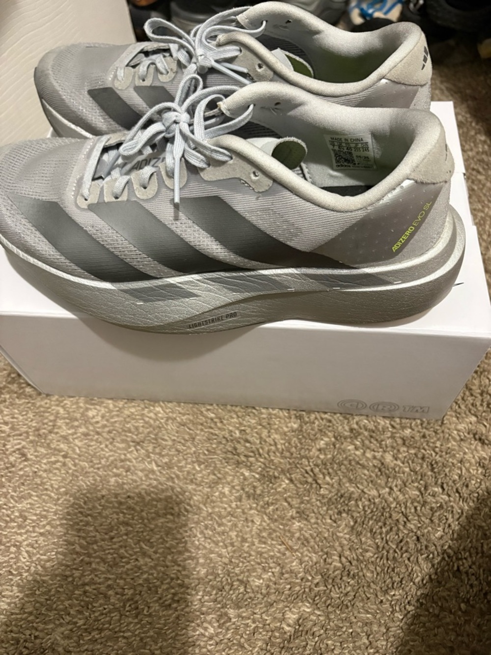 adidas Boys Vero Running Shoes - Light Gray